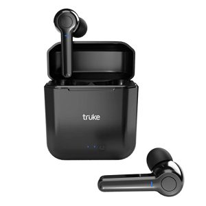 truke Fit Buds Bluetooth Headphones with Mic (TWS), True Wireless Earbuds with 10mm Driver, Bluetooth Earphones with 500mAh Case for 20hrs Music Playtime, Quick Paring Headphones Bluetooth 5.0 (Black) Visit the truke Store