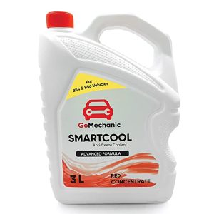 GoMechanic Smartcool Coolant Antifreeze Red Concentrate 1:3 for Passenger & Commercial Cars, 3L