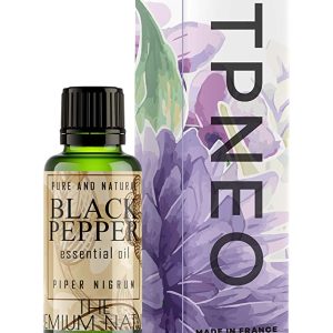 The Premium Nature Black Pepper Essential Oil (100% Pure & Natural – UNDILUTED) Therapeutic Grade – Huge 1oz Bottle – Perfect for Aromatherapy, Relaxation, Skin Therapy & More! By The Premium Nature