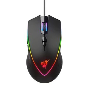 Redgear A-17 Gaming Mouse with Upto 6400 DPI, RGB Lighting and Braided Cable(Black)