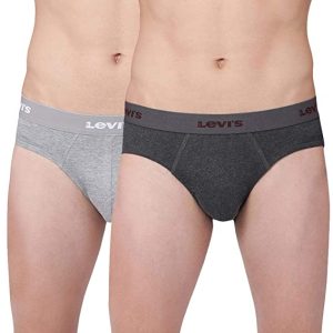 Levi’s Men’s 100% Cotton 100 CA Solid Neo Brief Snug Fit (Pack of 2)