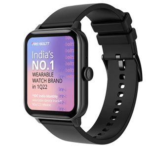 Roll over image to zoom in Fire-Boltt Ninja Calling 1.69″ Full Touch Bluetooth Calling Smartwatch with 30 Sports Mode, SpO2, Heart Rate Monitoring & AI Voice Assistant, Black