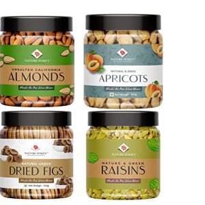 Nature Purify Dry Fruits Combo Pack (Almond, Apricot, Kishmish, Anjeer- 250g Each)-1kg