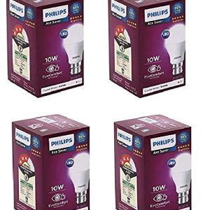 Philips Ace Saver 10W B22 LED Bulb,900lm, Cool Day Light, Pack of 4V