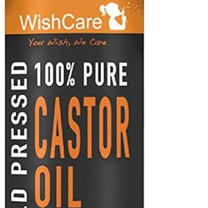 WishCare® Premium Cold Pressed Castor Oil – Pure & Virgin Grade – For Healthy Hair and Skin – 200 Ml