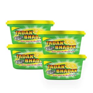 Tadak Bhadak Dishwash Bar – 700g (Pack of 4) with Free Scrub Inside