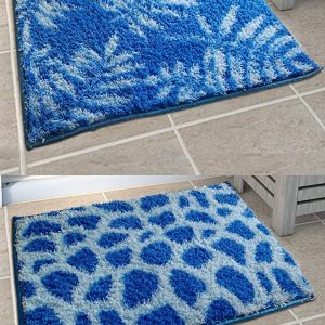 Athom Living Soft Anti Slip Easy Home Bath Mat, 38 X 58 cm, Multicolour