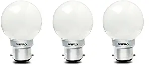 wipro Safelite B22 0.5-Watt LED Night Bulb ( White , N10001, Pack of 3)