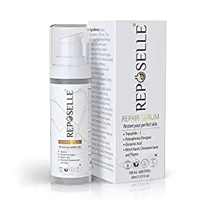 Reposelle Repair Serum | Tissue Renewal & Healing | Anti Acne & Anti Aging | Skin Cell Turnover | Suits All Skin Types | Fragrance-Free | 30m