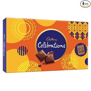 Cadbury Celebrations Chocolate Gift Pack – Assorted, 130.9g- Pack of 4