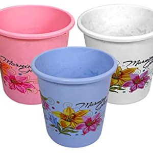 3 Pieces Dustbin/Garbage Bin/Waste Bin, 7 Liters