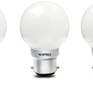 wipro Safelite B22 0.5-Watt LED Night Bulb ( White , N10001, Pack of 3)
