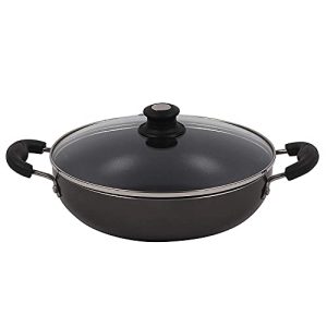 Lifelong Non-Stick 2 litre Kadhai with Glass Lid