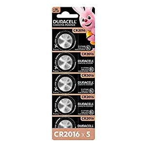Duracell CR2016 3V Lithium Coin Battery, 5 pcsDuracell CR2016 3V Lithium Coin Battery, 5 pcs