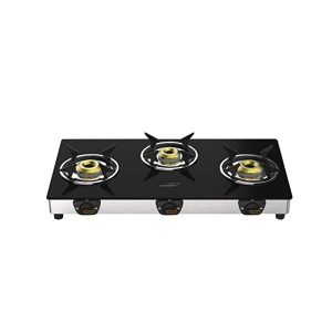 V-Guard VGD 369 SX 3 Burner  Glass Gas Stove