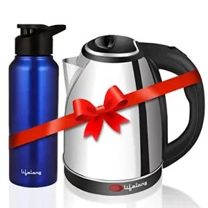 Lifelong Electric Kettle 1.5 Litre 1500W 750 ML +  bottle combo
