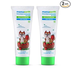 Mamaearth Berry Blast Plaque Removal Toothpaste Value Pack (50g X 2)