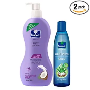 Parachute Body Lotion 400ml +Coconut Hair Oil, 400 m