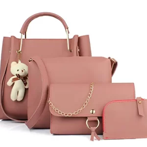 Mammon Women’s PU Leather Handbag Combo