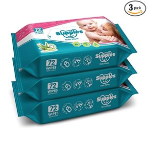 Supples Baby Wipes 72 pcs/Pack (Pack of 3)