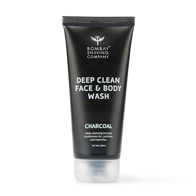 Bombay Shaving Company Activated Charcoal Face & Body Wash 200ml