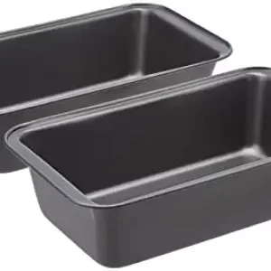 AmazonBasics Nonstick Baking Bread Pan, Set Of 2