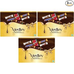 Medley Premium Chocolates Gift Pack -119g (Pack of 3)