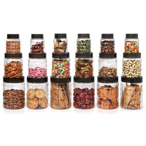 Cello Plastic PET Canister Set, 18 Pieces