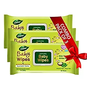 Dabur Baby Wipes (80 X Pack of 3)