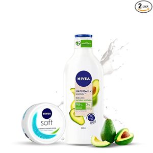 NIVEA Soft Light Moisturiser, 200ml and NIVEA Body Lotion, 200 ml
