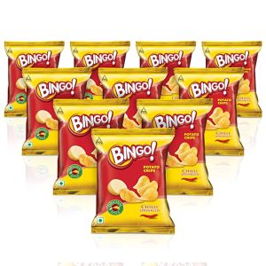 Bingo! Original Style Chilli Potato Chips, (450g × 10)