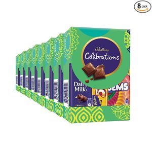 Cadbury Celebrations Chocolate Gift Pack, Assorted (59.8 g,× 8)