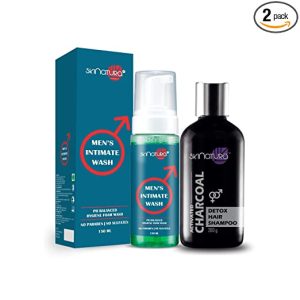 Men’s Intimate Wash & Activated Charcoal Detox Hair Shampoo