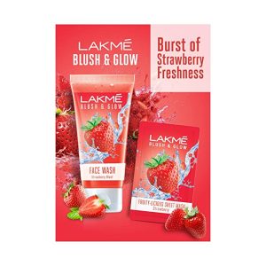 Lakme Blush & Glow Facewash 150 g & Sheet Mask 25 ml