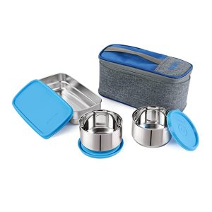 Cello 3 Stainless Steel Lunch Box