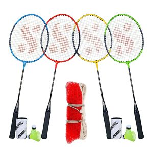 Badminton Combo Of 4 + Shuttle