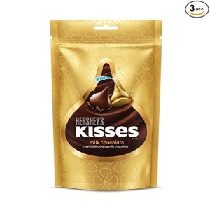 Kisses Hershey’s Milk Chocolate, 108g, Pack of 3