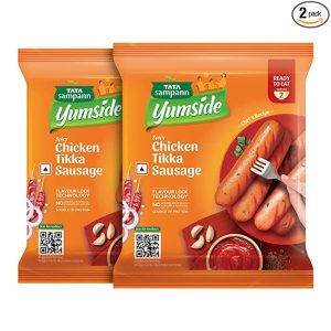 Tata Sampann Yumside Spicy Chicken Tikka Sausage (180g × 2)