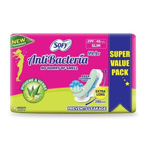 Sofy Anti Bacteria Extra Long Sanitary Pads – Slim 48 Count