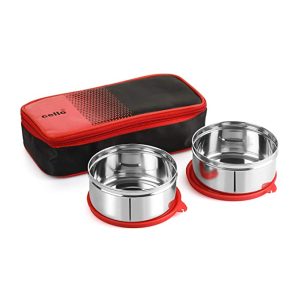 Cello Max Fresh Fresh Matiz Lunch Box, 2 Pc, Red