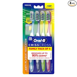 Oral B Pack of 4 toothbrushes
