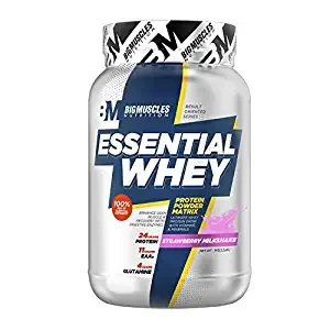 Bigmuscles Nutrition Whey Protein 1Kg (Strawberry Milkshake)