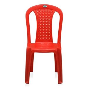 Nilkamal Plastic Mid Back with Arm Chair (Set Of 4)