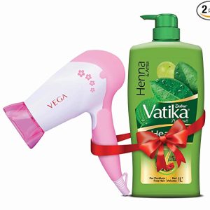 Dabur Vatika Shampoo, 1L + Vega Hair Dryer