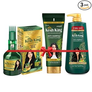 Kesh King Shampoo 600ml + Oil 300ml + Conditioner 200ml