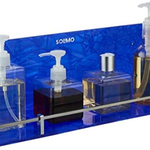 Solimo Premium Acrylic Glass Wall-Mount Rack for Bathroom & Kitchen