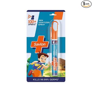 Savlon Chota Bheem Pen Sanitizer Spray for Hands Pack Of 5