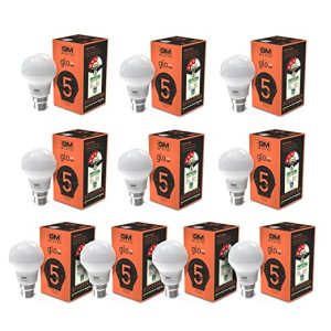 GM GLO – 5 Watt LED Bulb (Pack Of 10)