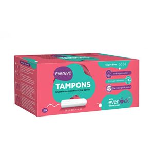 Evereve Tampons 100% Organic Cotton For Regular Menstrual flow 16 pcs