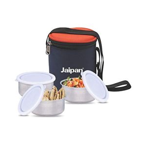 Jaipan Food King Steel Lunch Box, Blue